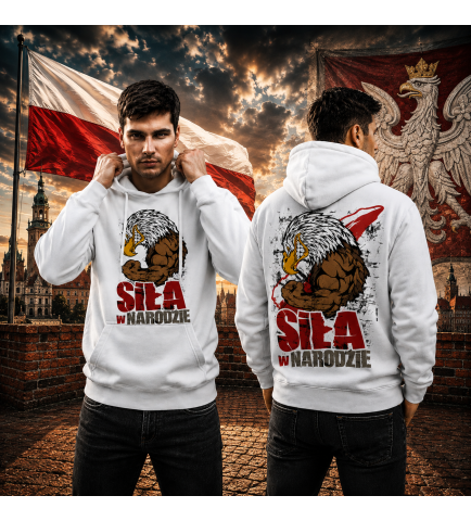 Bluza z kapturem  SIŁA W NARODZIE